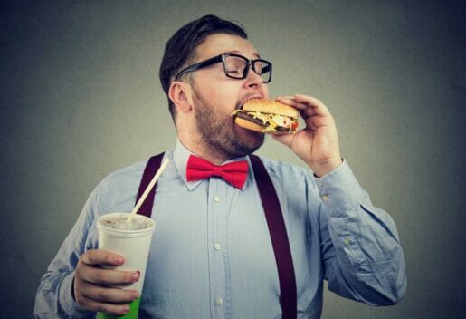 Man with life insurance and excess weight